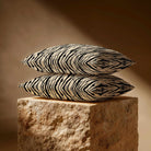 Tiger Print | Sustainable Velvet Rectangle Cushion - Cream 50 x 30 cm Standard by Izabela Peters