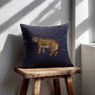 Tiger | Sustainable Velvet Cushion - Graphite 40 x 40 cm Standard by Izabela Peters