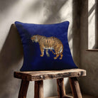 Tiger | Sustainable Velvet Cushion - Midnight 40 x 40 cm Standard by Izabela Peters