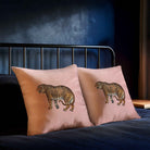 Tiger | Sustainable Velvet Cushion - Rosewater 40 x 40 cm Standard by Izabela Peters