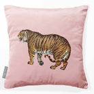 Tiger | Sustainable Velvet Cushion - Rosewater 40 x 40 cm Smooth by Izabela Peters