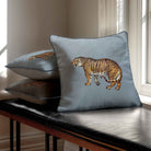 Tiger | Sustainable Velvet Cushion - French Grey 40 x 40 cm Standard by Izabela Peters