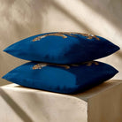 Tiger | Sustainable Velvet Cushion - Estate Blue 40 x 40 cm Standard by Izabela Peters