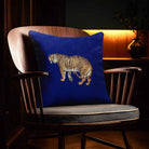 Tiger | Sustainable Velvet Cushion - Midnight 40 x 40 cm Standard by Izabela Peters