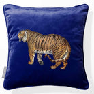 Tiger | Sustainable Velvet Cushion - Midnight 40 x 40 cm Piped by Izabela Peters