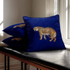 Tiger | Sustainable Velvet Cushion - Midnight 40 x 40 cm Standard by Izabela Peters