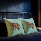 Tiger | Sustainable Velvet Cushion - Blue Surf 40 x 40 cm Standard by Izabela Peters