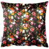 Floral Dream Velvet Cushion Charcoal