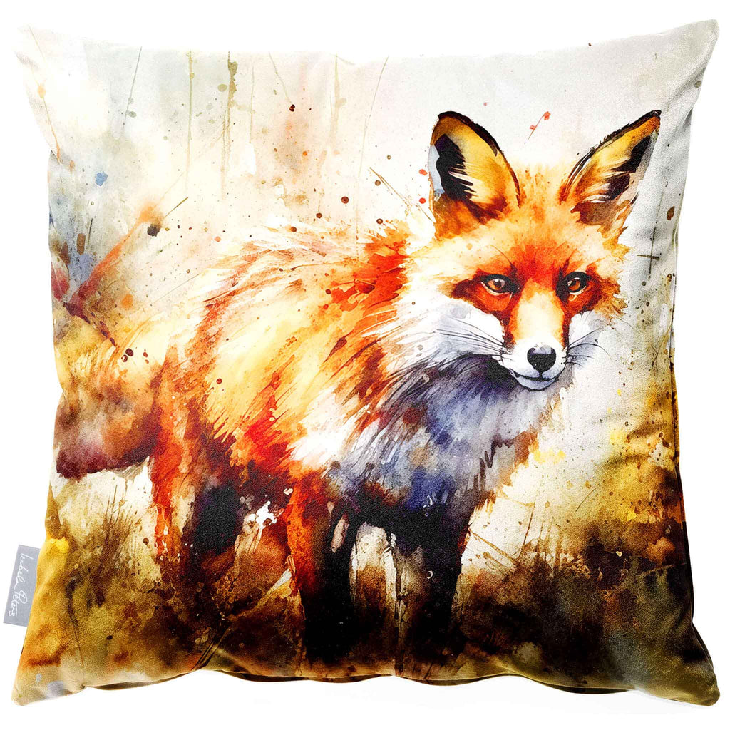 Luxury Sustainable Velvet Cushion - Fox  Izabela Peters   