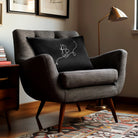 Butterfly | Sustainable Velvet Rectangle Cushion - Black and White 50 x 30 cm Cover Only by Izabela Peters