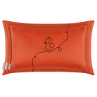 Butterfly | Sustainable Velvet Rectangle Cushion - Burnt Ochre 50 x 30 cm Cover Only by Izabela Peters