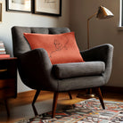 Butterfly | Sustainable Velvet Rectangle Cushion - Burnt Ochre 50 x 30 cm Cover Only by Izabela Peters