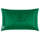 Butterfly | Sustainable Velvet Rectangle Cushion - Emerald Green 50 x 30 cm Cover Only by Izabela Peters