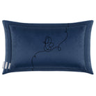 Butterfly | Sustainable Velvet Rectangle Cushion - Petrol Blue 50 x 30 cm Cover Only by Izabela Peters