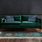 Butterfly | Sustainable Velvet Rectangle Cushion - Petrol Blue 50 x 30 cm Cover Only by Izabela Peters