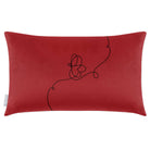 Butterfly | Sustainable Velvet Rectangle Cushion - Crimson Muse 50 x 30 cm Cover Only by Izabela Peters