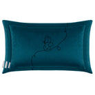 Butterfly | Sustainable Velvet Rectangle Cushion in Teal 50 x 30 cm Cover Only | Izabela Peters