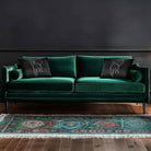 Cat | Sustainable Velvet Rectangle Cushion - Black and White 50 x 30 cm Cover Only by Izabela Peters