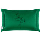 Abstract Flamingo | Sustainable Velvet Rectangle Cushion - Hot Pink 50 x 30 cm Cover Only by Izabela Peters