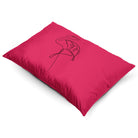 Abstract Flamingo | Sustainable Velvet Rectangle Cushion - Emerald Green 50 x 30 cm Cover Only by Izabela Peters