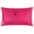 Flower | Sustainable Velvet Rectangle Cushion in Hot Pink 50 x 30 cm Cover Only | Izabela Peters