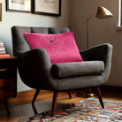 Flower | Sustainable Velvet Rectangle Cushion - Hot Pink 50 x 30 cm Cover Only by Izabela Peters