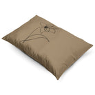 Flower | Sustainable Velvet Rectangle Cushion - Taupe 50 x 30 cm Cover Only by Izabela Peters