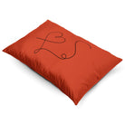 Heart | Sustainable Velvet Rectangle Cushion - Burnt Ochre 50 x 30 cm Cover Only by Izabela Peters