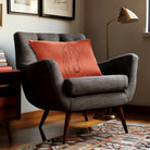 Horse | Sustainable Velvet Rectangle Cushion - Burnt Ochre 50 x 30 cm Cover Only by Izabela Peters