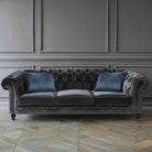Horse | Sustainable Velvet Rectangle Cushion - Petrol Blue 50 x 30 cm Cover Only by Izabela Peters