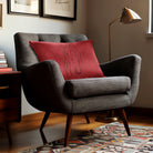 Horse | Sustainable Velvet Rectangle Cushion - Crimson Muse 50 x 30 cm Cover Only by Izabela Peters