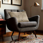 Horse | Sustainable Velvet Rectangle Cushion - Taupe 50 x 30 cm Cover Only by Izabela Peters