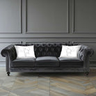 Horse | Sustainable Velvet Rectangle Cushion - White and Black 50 x 30 cm Cover Only by Izabela Peters