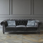 Joyful Face | Sustainable Velvet Rectangle Cushion - French Grey 50 x 30 cm Cover Only by Izabela Peters