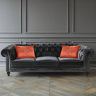 Open Face | Sustainable Velvet Rectangle Cushion - Burnt Ochre 50 x 30 cm Cover Only by Izabela Peters
