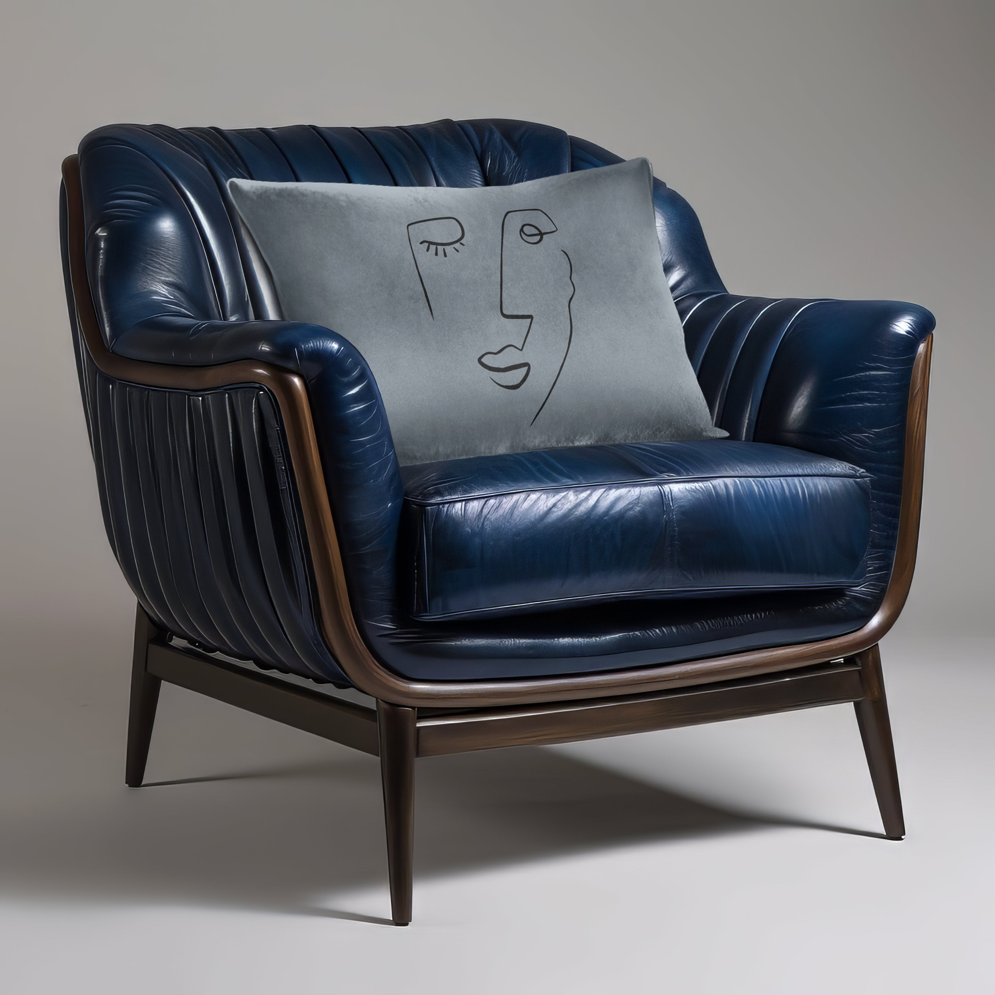 Open Face | Sustainable Velvet Rectangle Cushion - French Grey 50 x 30 cm Cover Only by Izabela Peters