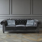 Open Face | Sustainable Velvet Rectangle Cushion in French Grey 50 x 30 cm Cover Only | Izabela Peters