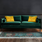 Open Face | Sustainable Velvet Rectangle Cushion - Mustard Ochre 50 x 30 cm Cover Only by Izabela Peters