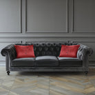Open Face | Sustainable Velvet Rectangle Cushion in Crimson Muse 50 x 30 cm Cover Only | Izabela Peters