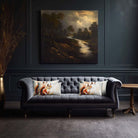 Red Squirrel | Sustainable Velvet Rectangle Cushion - 50 x 30 cm Cover Only Multicoloured by Izabela Peters