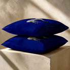 Zebra | Sustainable Velvet Cushion - Midnight 40 x 40 cm Standard by Izabela Peters