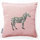 Zebra | Sustainable Velvet Cushion - Rosewater 40 x 40 cm Smooth by Izabela Peters