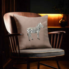 Zebra | Sustainable Velvet Cushion - Dovedale Stone 40 x 40 cm Standard by Izabela Peters