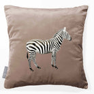 Zebra | Sustainable Velvet Cushion - Dovedale Stone 40 x 40 cm Smooth by Izabela Peters