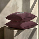Zebra | Sustainable Velvet Cushion - Italian Grape 40 x 40 cm Standard by Izabela Peters