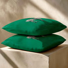Zebra | Sustainable Velvet Cushion - Emerald Green 40 x 40 cm Standard by Izabela Peters