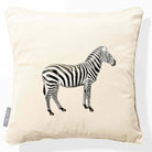 Zebra | Sustainable Velvet Cushion - Ivory Cream 40 x 40 cm Piped by Izabela Peters