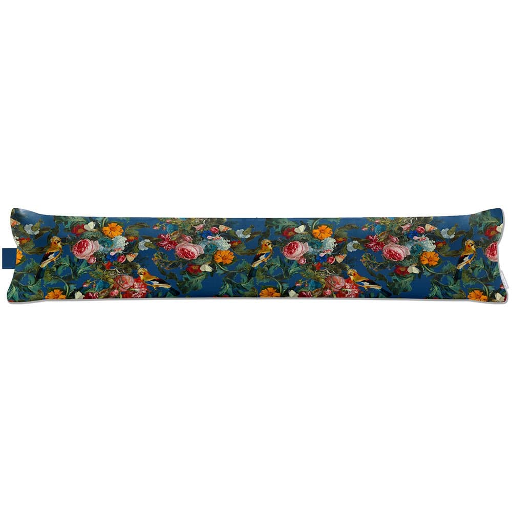 Luxury Eco - Friendly Draught Excluder - Birds In Paradise - Estate Blue Standard by Izabela Peters