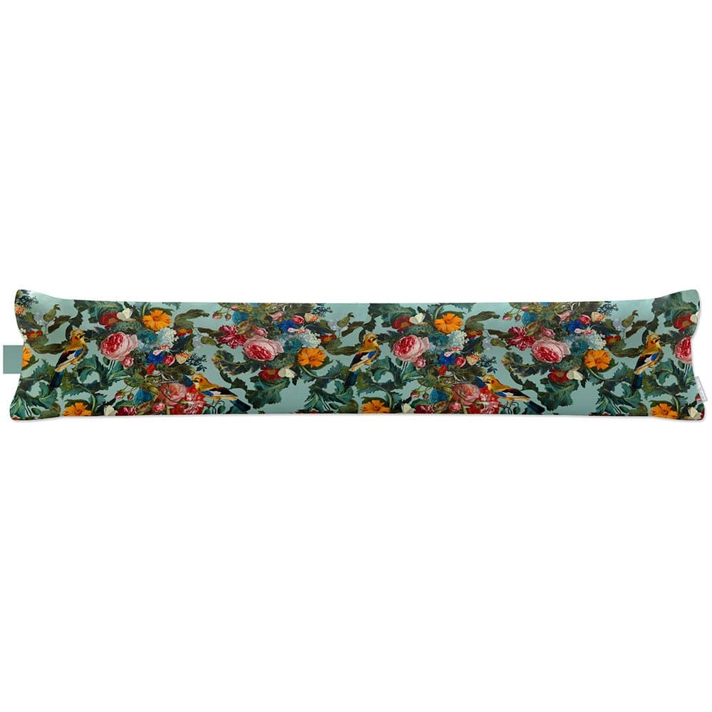 Luxury Eco - Friendly Draught Excluder - Birds In Paradise - Blue Surf Standard by Izabela Peters