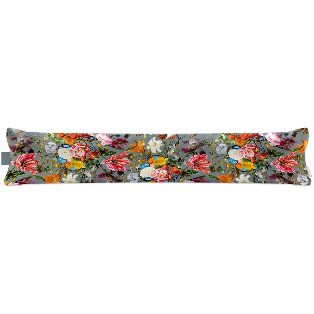 Luxury Eco - Friendly Draught Excluder - Floral Dream - French Grey Standard by Izabela Peters
